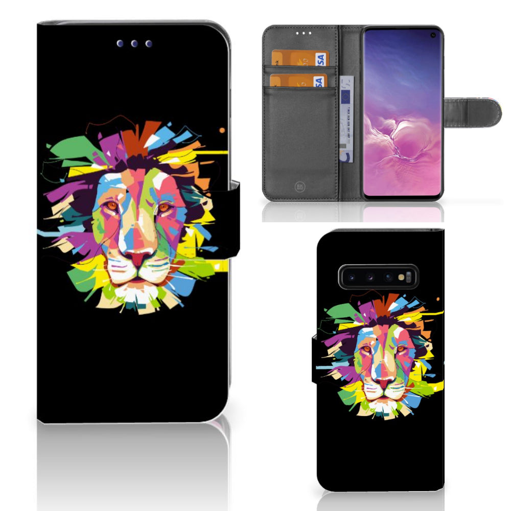 Samsung Galaxy S10 Leuk Hoesje Lion Color