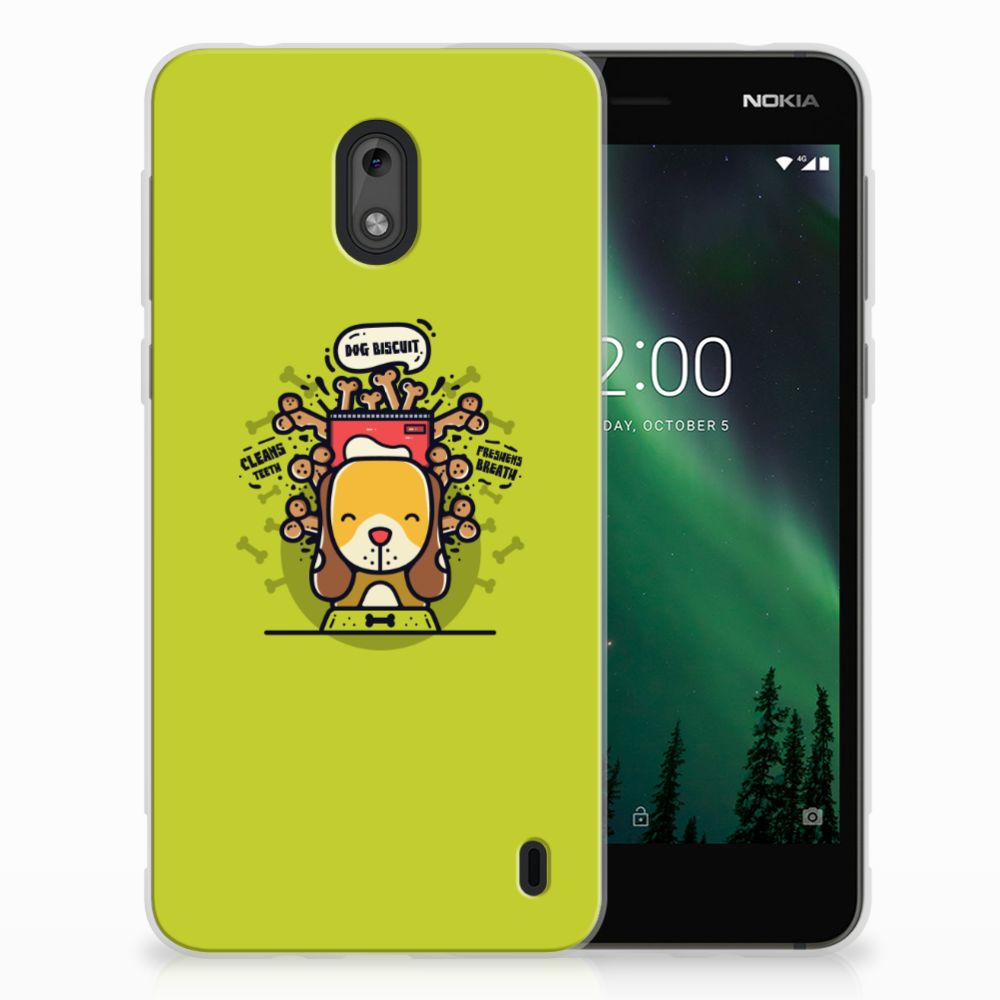 Nokia 2 Telefoonhoesje met Naam Doggy Biscuit