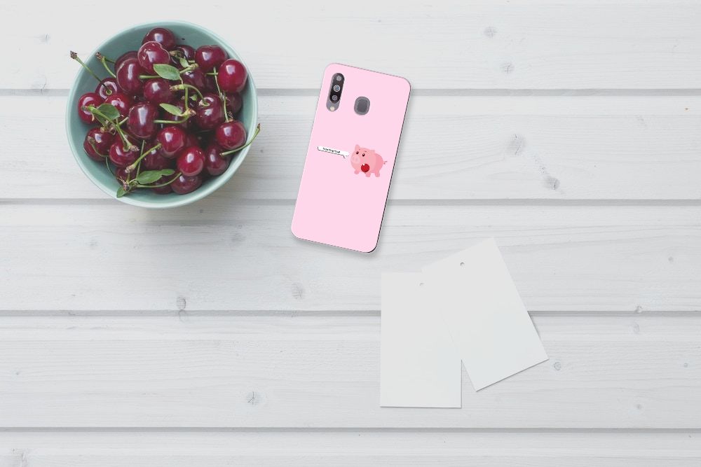Samsung Galaxy M30 Telefoonhoesje met Naam Pig Mud