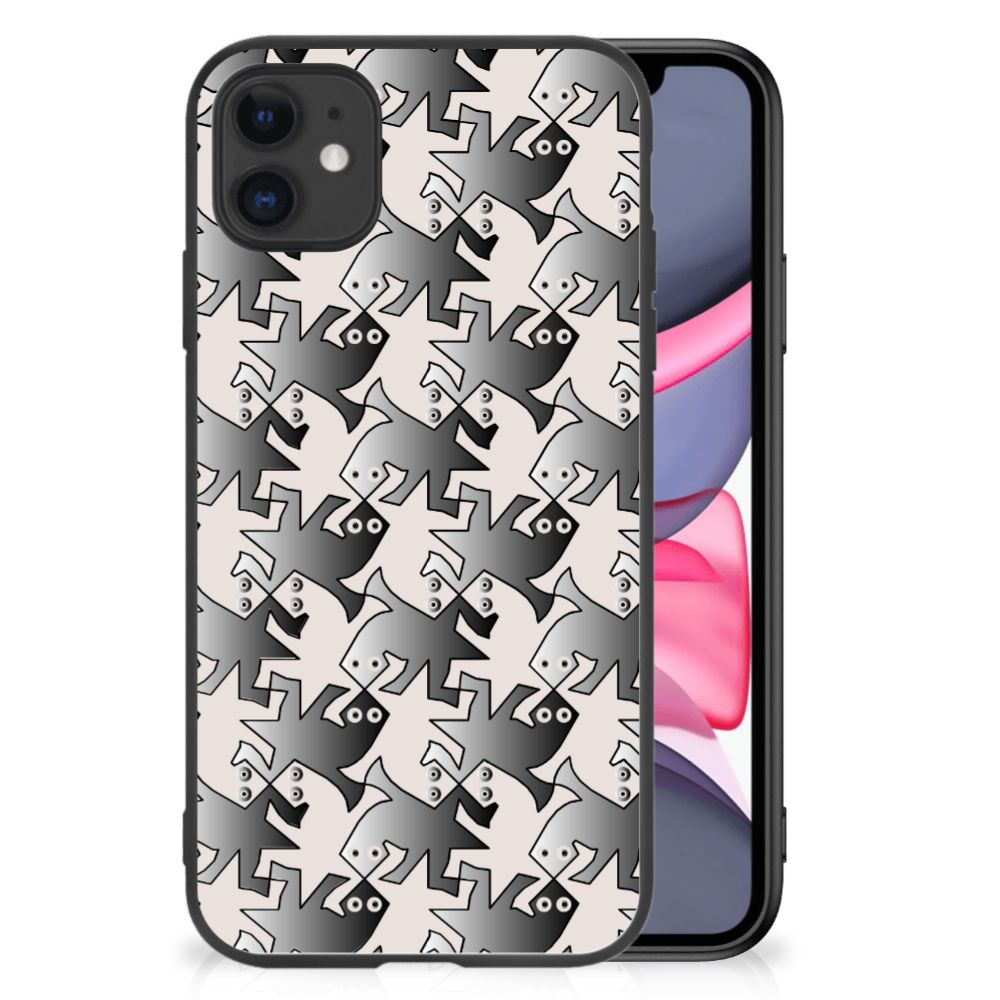 iPhone 11 Dierenprint Telefoonhoesje Salamander Grey