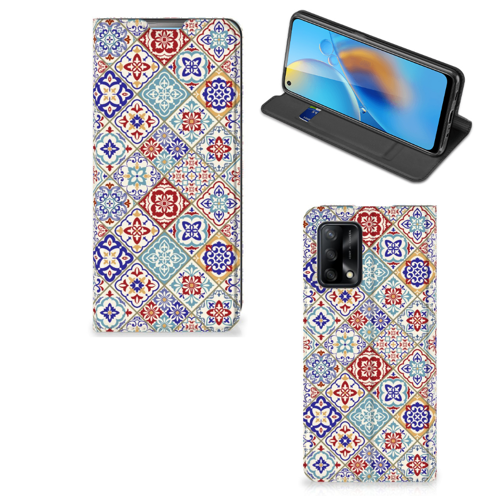 OPPO A74 4G Standcase Tiles Color - B2C Telecom