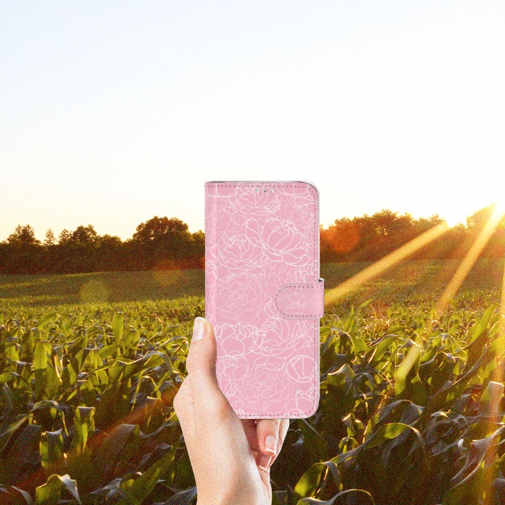 Samsung Galaxy A71 Hoesje White Flowers