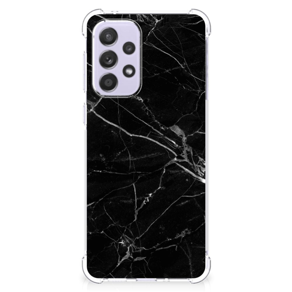 Samsung Galaxy A33 Anti-Shock Hoesje Marmer Zwart - Origineel Cadeau Vader B2C Telecom