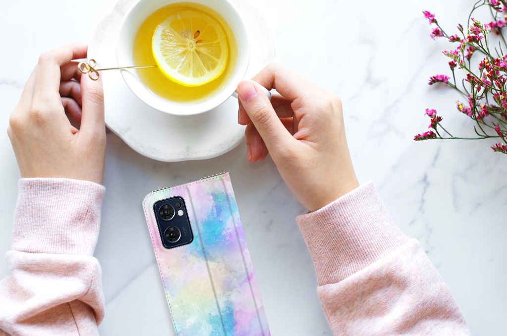 Bookcase OPPO Find X5 Lite | Reno7 5G Watercolor Light - B2C Telecom