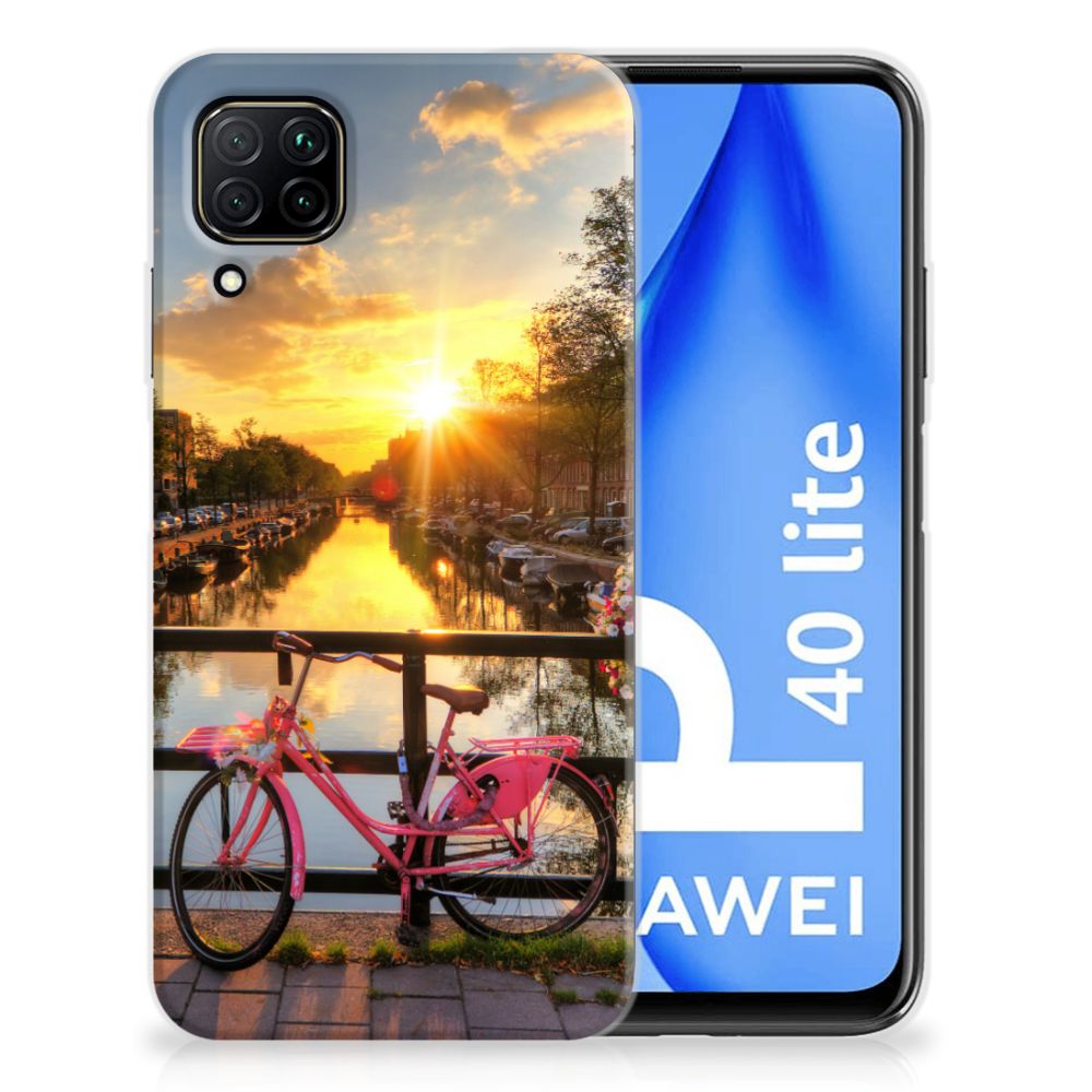Huawei P40 Lite Siliconen Back Cover Amsterdamse Grachten B2C Telecom