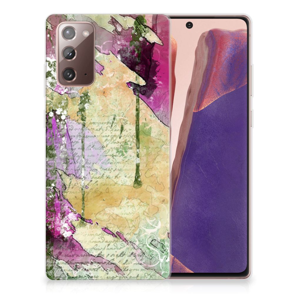 Hoesje maken Samsung Note 20 Letter Painting