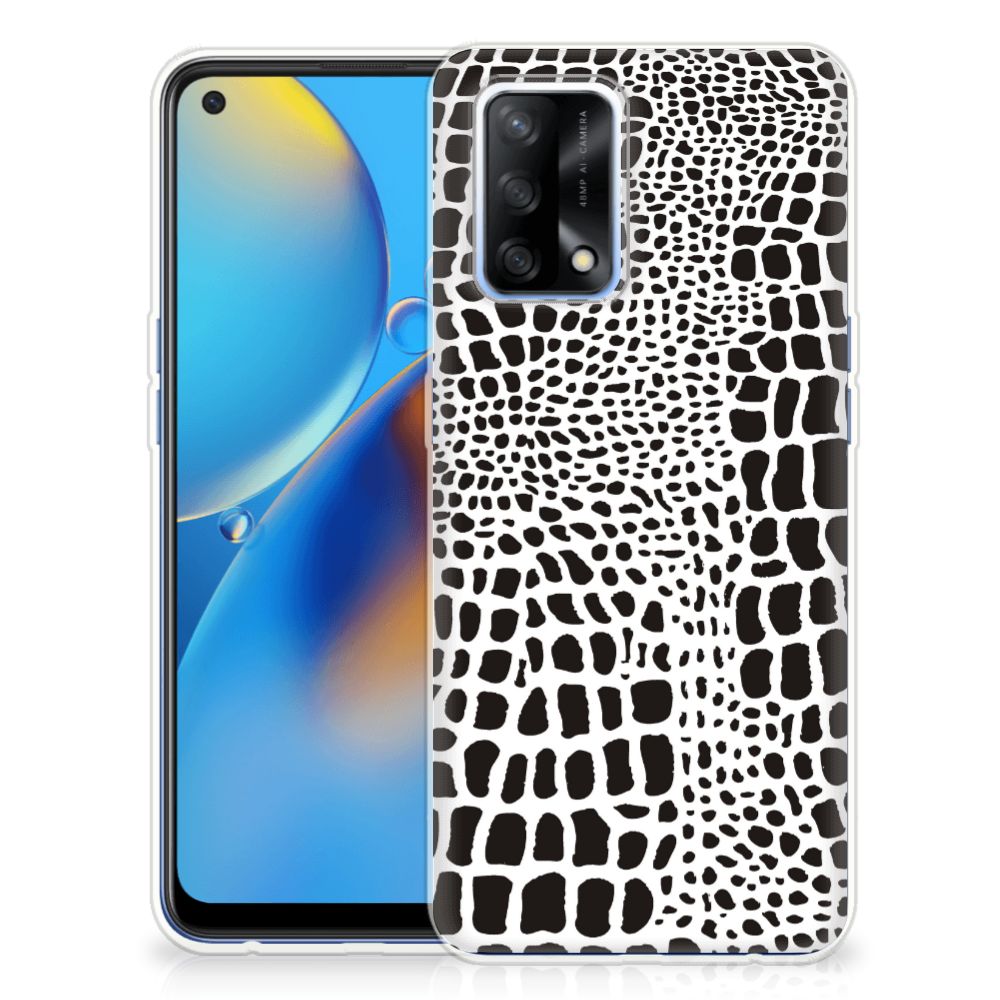 OPPO A74 4G TPU Hoesje Slangenprint