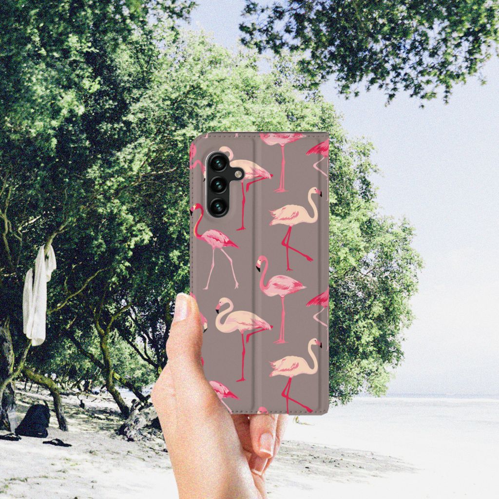 Samsung Galaxy A13 (5G) | Samsung Galaxy A04s Hoesje maken Flamingo - B2C Telecom
