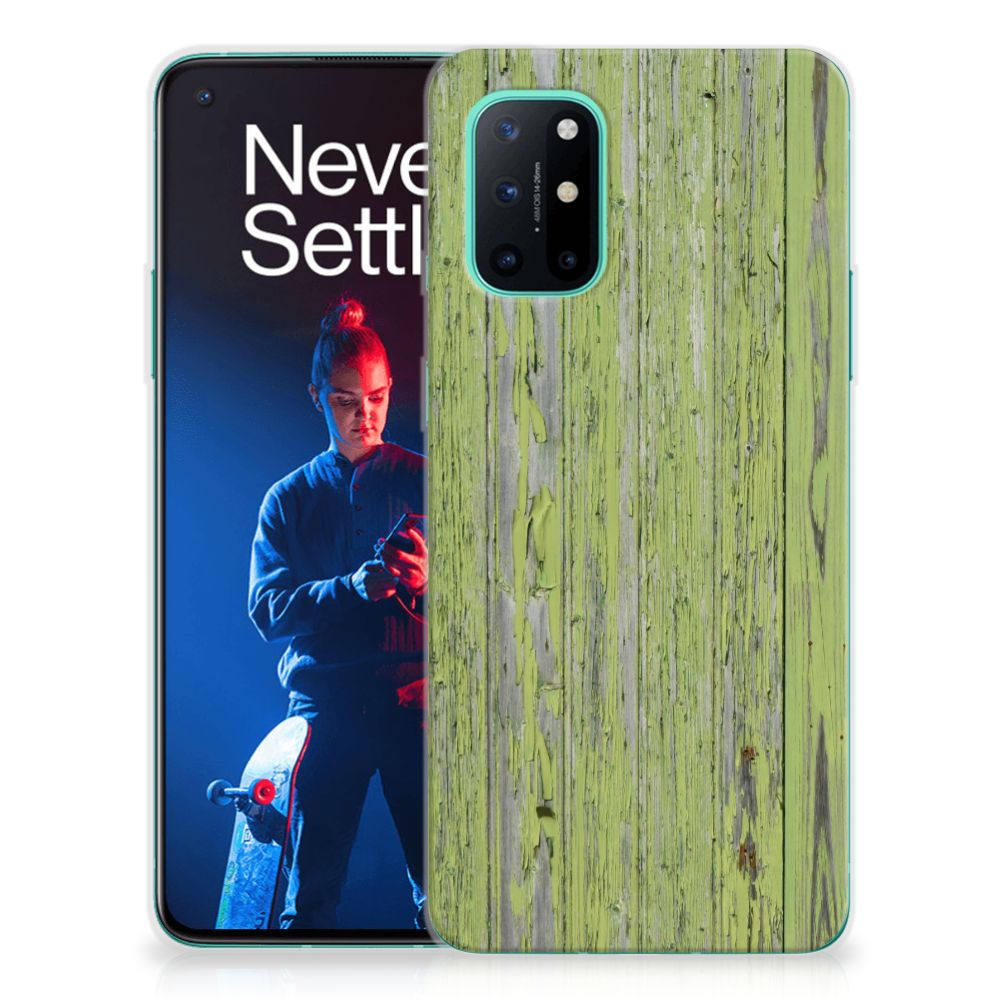 OnePlus 8T Bumper Hoesje Green Wood