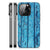 iPhone 14 Pro Houten Print Telefoonhoesje Wood Blue B2C Telecom