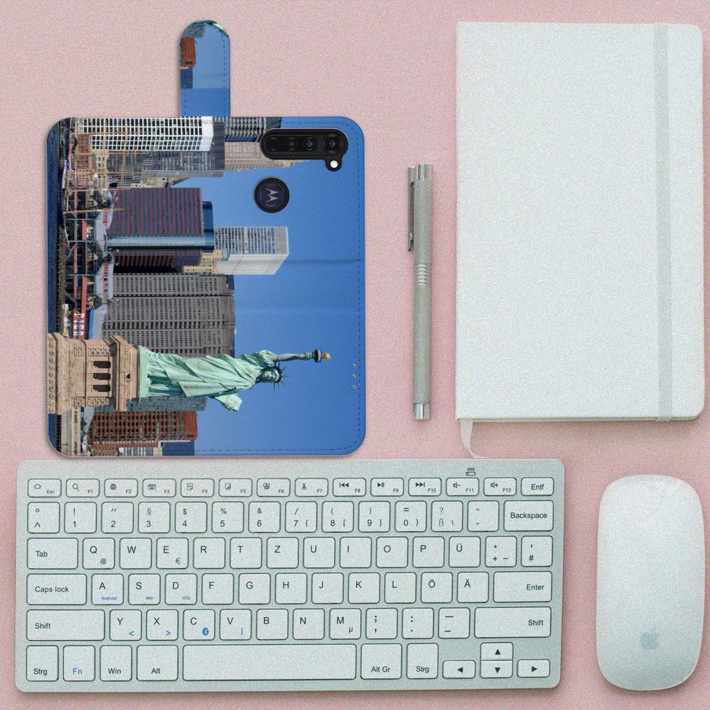 Motorola Moto G Pro Flip Cover Vrijheidsbeeld