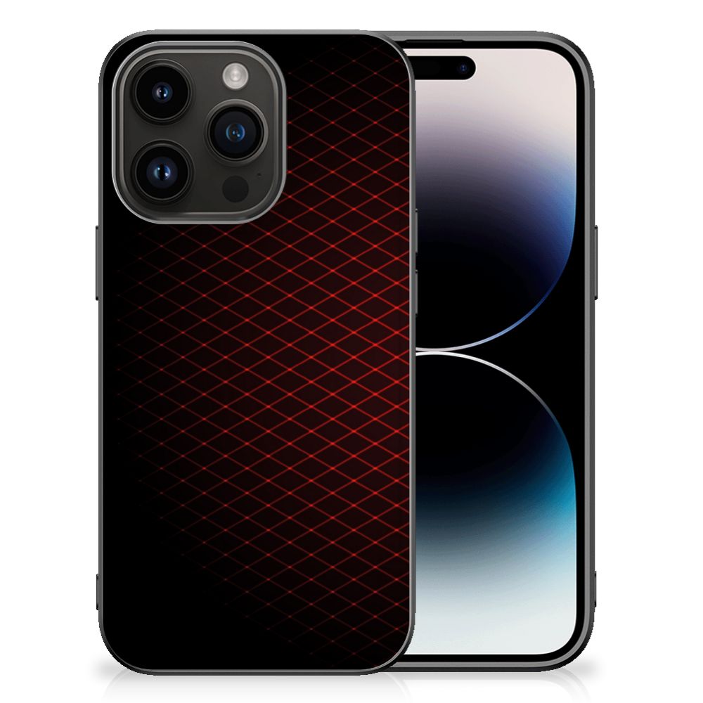 iPhone 15 Pro Back Case Geruit Rood B2C Telecom