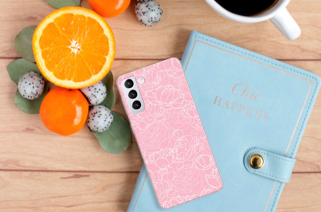 Samsung Galaxy S21 Plus TPU Case White Flowers B2C Telecom