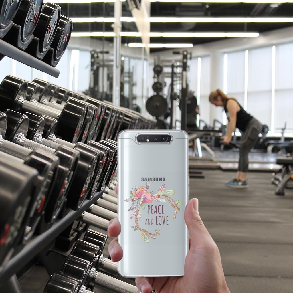 Samsung Galaxy A80 Telefoonhoesje met Naam Boho Text