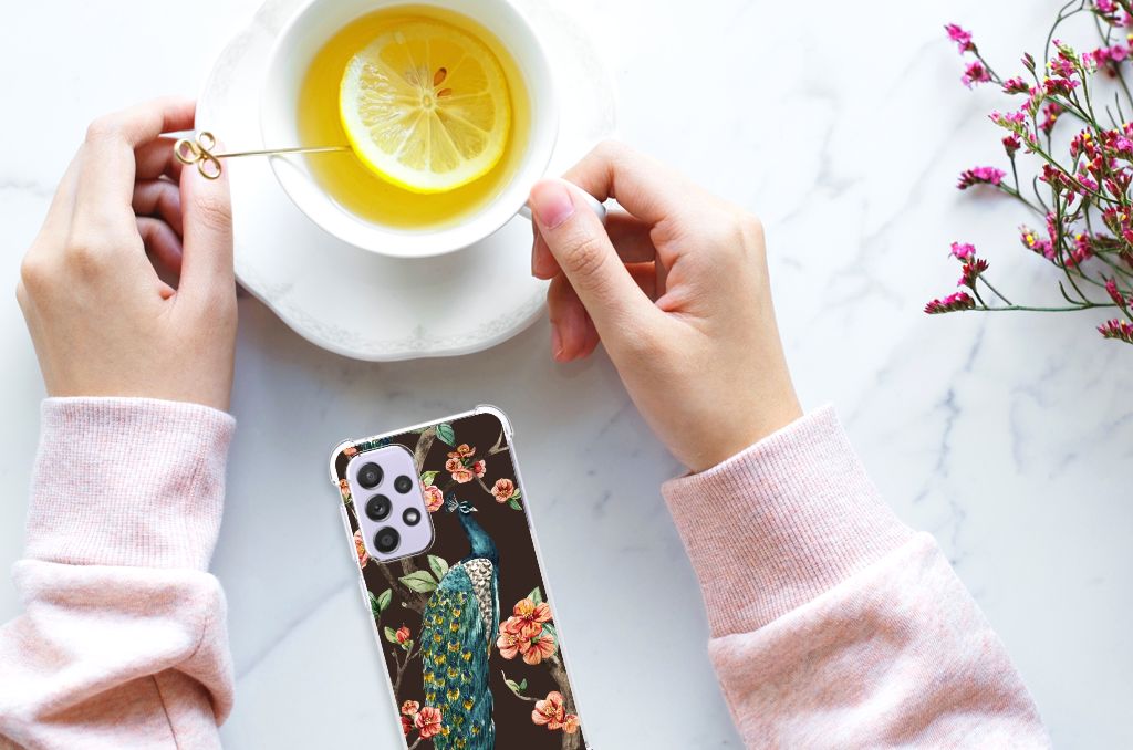 Samsung Galaxy A33 Case Anti-shock Pauw met Bloemen B2C Telecom