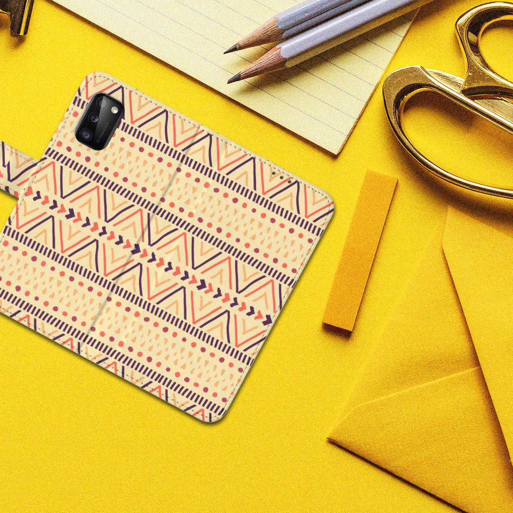 Samsung Galaxy A41 Telefoon Hoesje Aztec Yellow