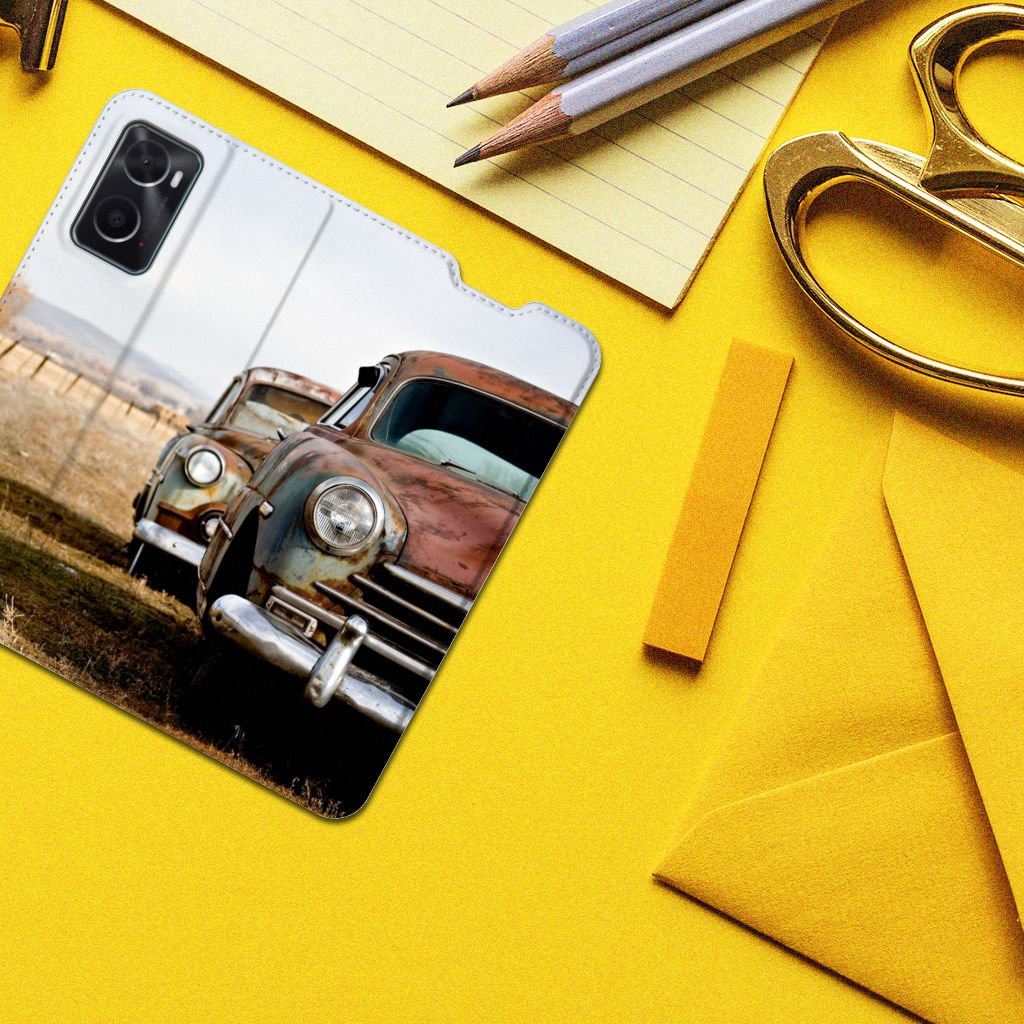 OPPO A96 | A76 Stand Case Vintage Auto - B2C Telecom