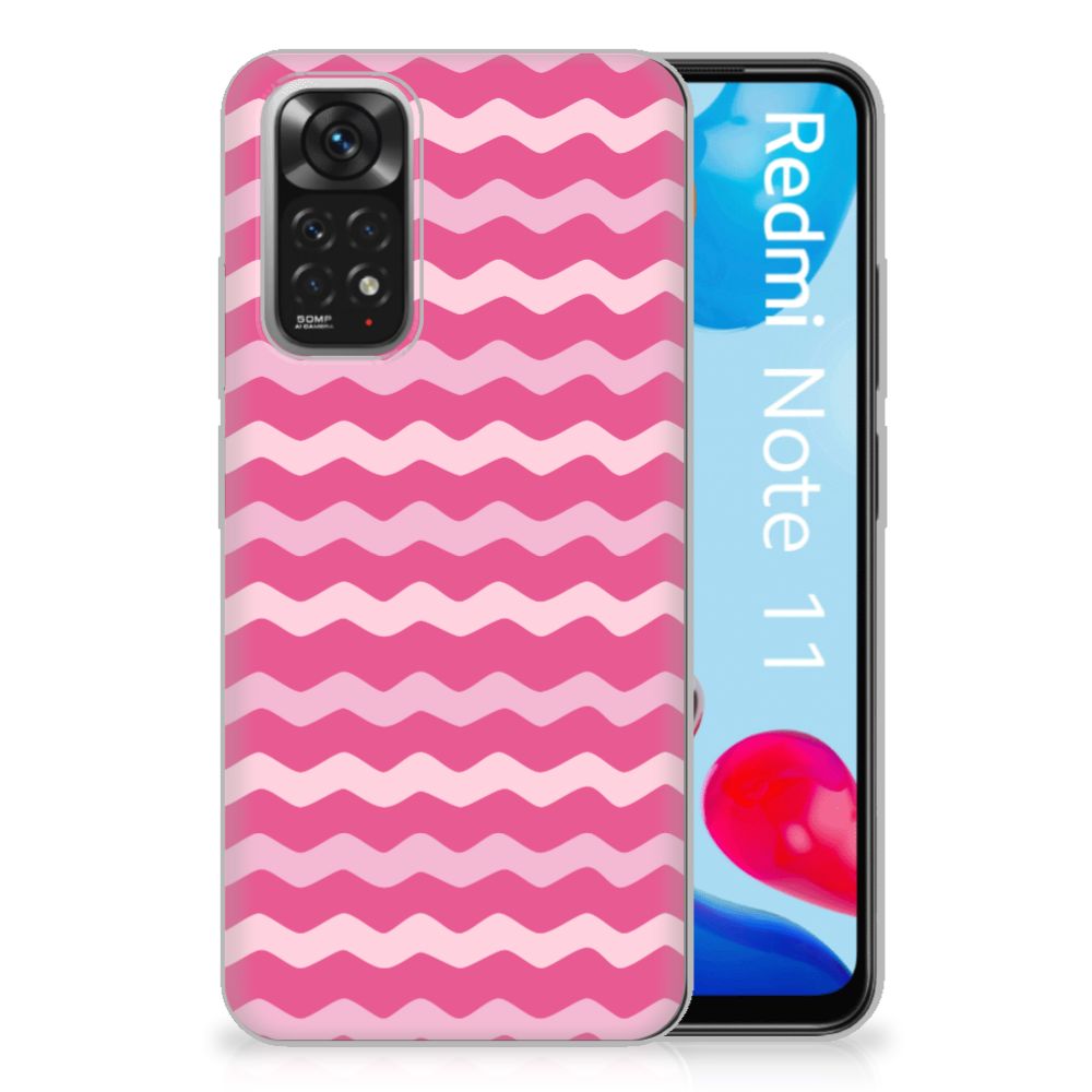 Xiaomi Redmi 10 | Redmi Note 11 4G TPU bumper Waves Pink B2C Telecom