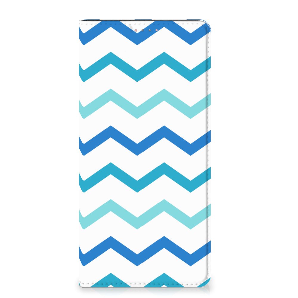 Samsung Galaxy A13 (4G) Hoesje met Magneet Zigzag Blauw - B2C Telecom