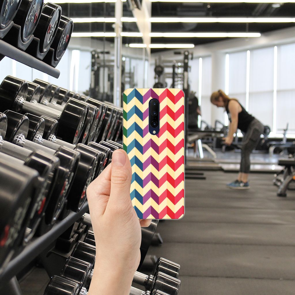 OnePlus 7 Pro TPU bumper Zigzag Multi Color