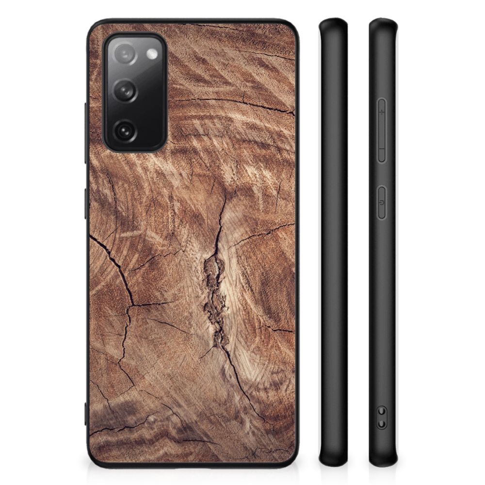 Samsung Galaxy S20 FE Houten Print Telefoonhoesje Tree Trunk B2C Telecom