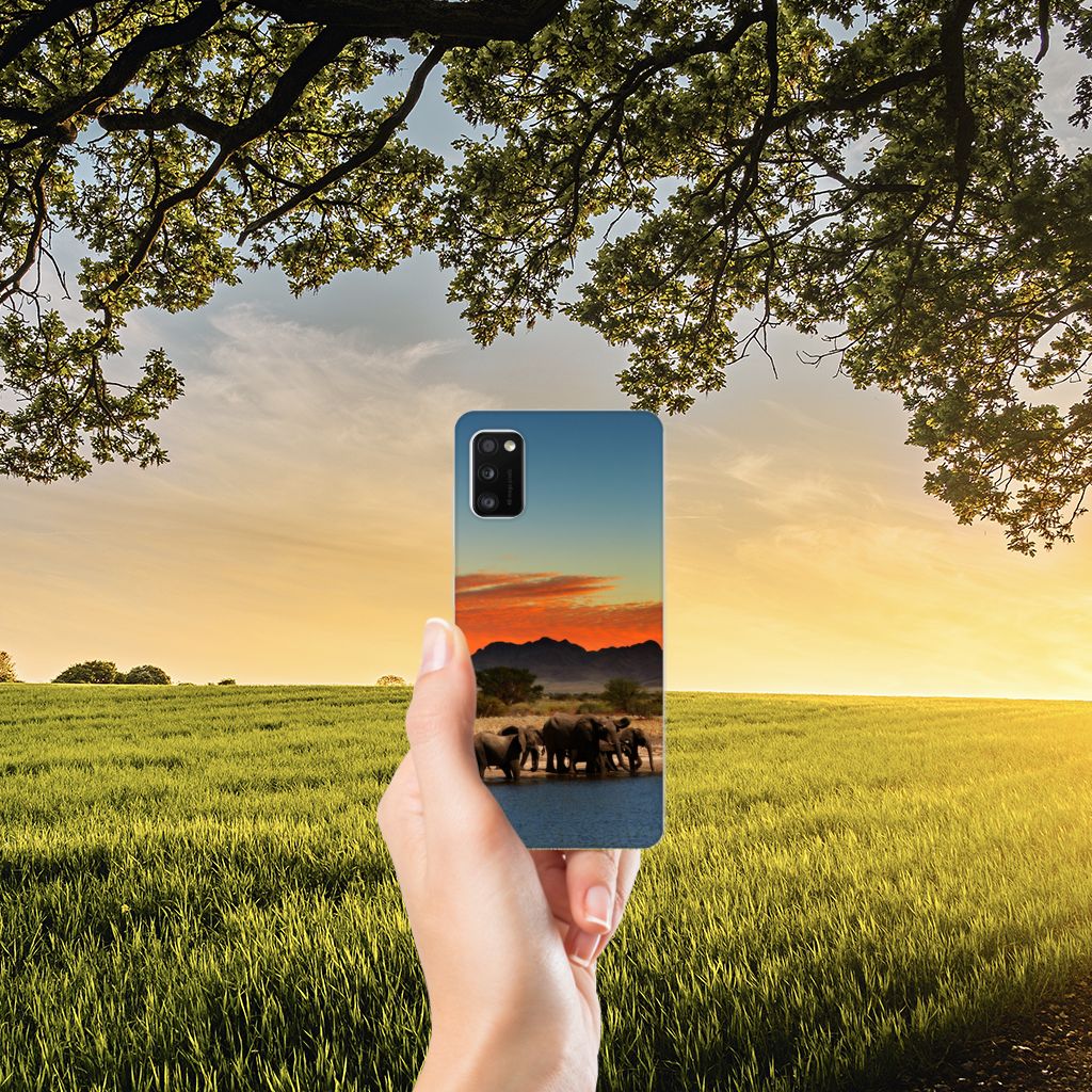 Samsung Galaxy A41 TPU Hoesje Olifanten B2C Telecom