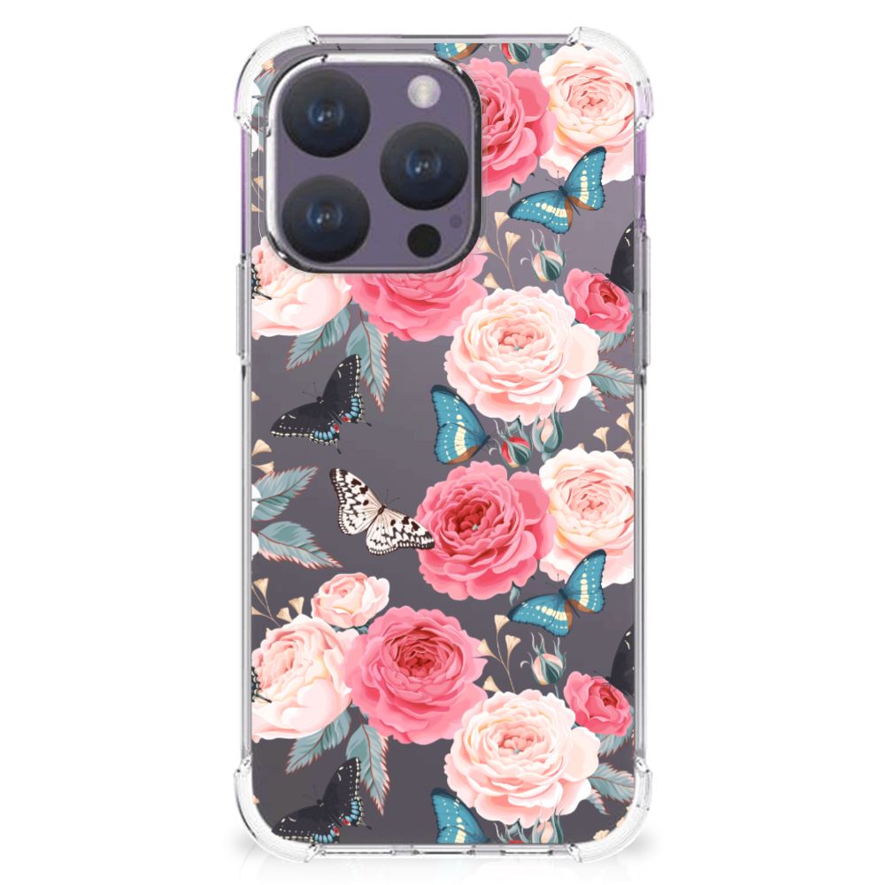 iPhone 15 Pro Case Butterfly Roses B2C Telecom