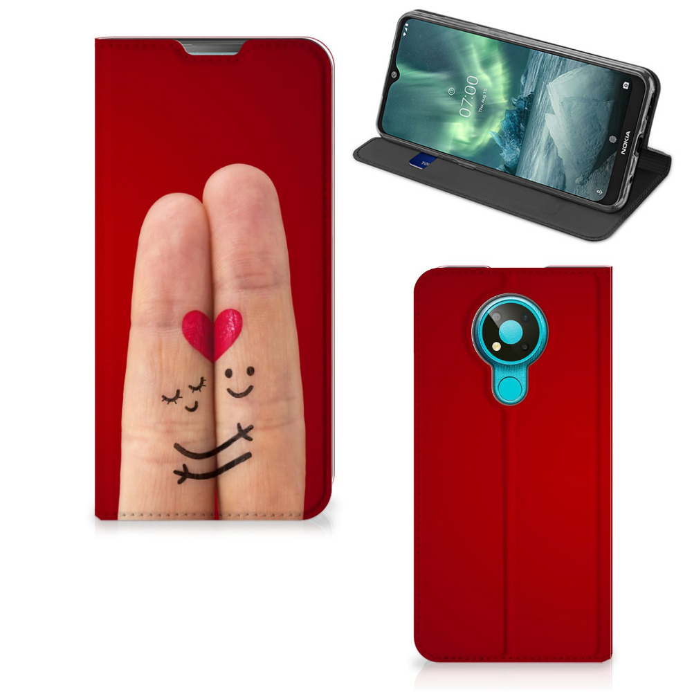 Nokia 3.4 Hippe Standcase Liefde - Origineel Romantisch Cadeau - B2C Telecom