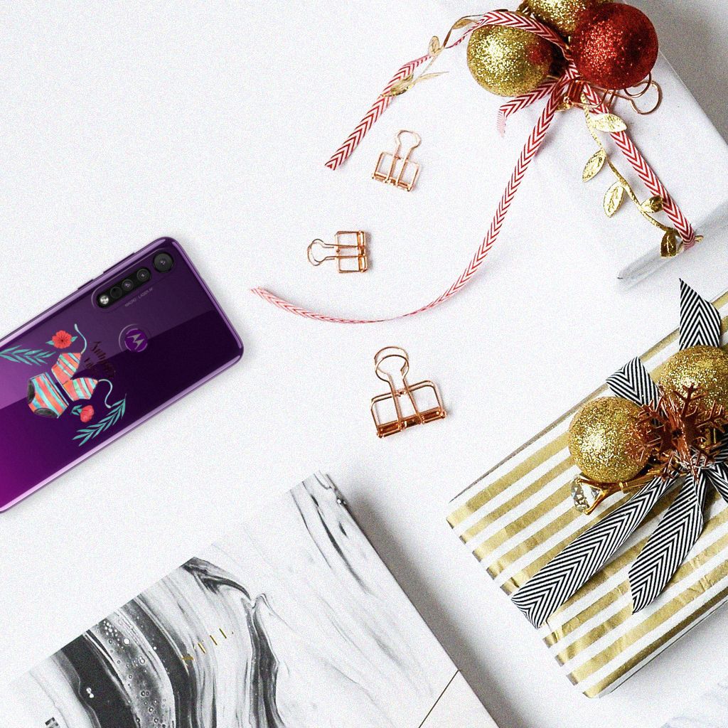 Motorola One Macro Telefoonhoesje met Naam Boho Summer B2C Telecom
