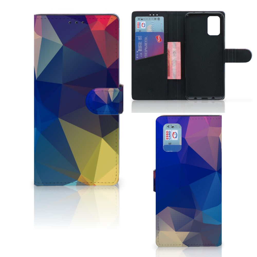Samsung Galaxy A02s | M02s Book Case Polygon Dark