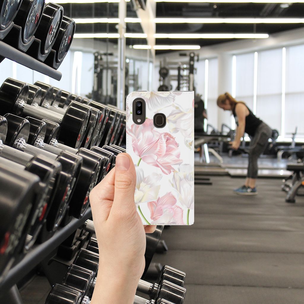 Samsung Galaxy A30 Smart Cover Lovely Flowers