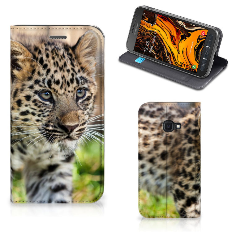 Samsung Galaxy Xcover 4s Hoesje maken Baby Luipaard