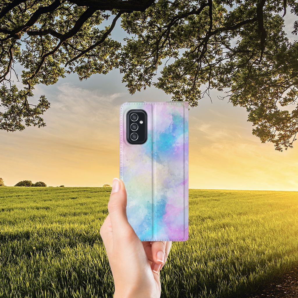 Bookcase Samsung Galaxy M52 Watercolor Light - B2C Telecom