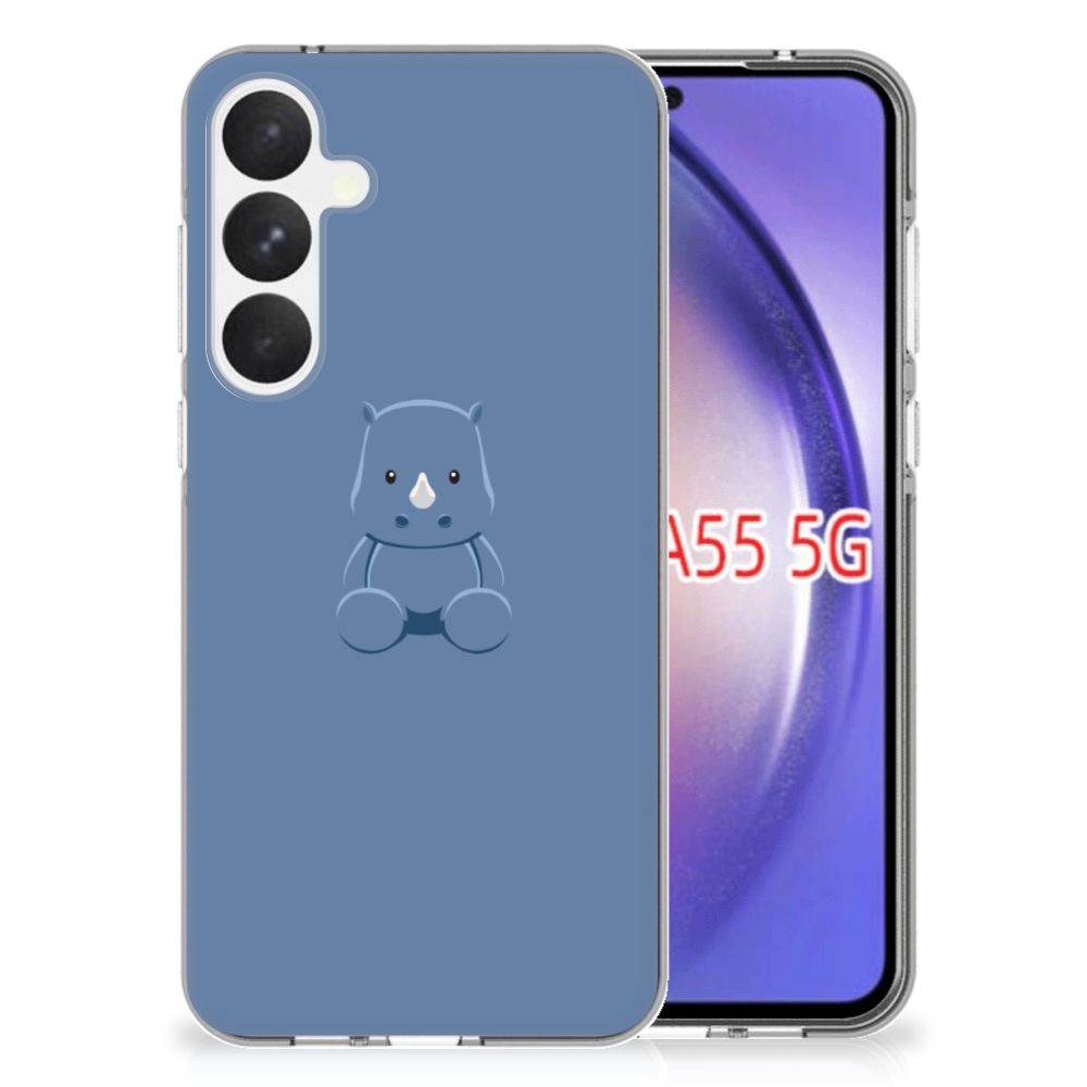 Samsung Galaxy A55 Telefoonhoesje met Naam Baby Rhino