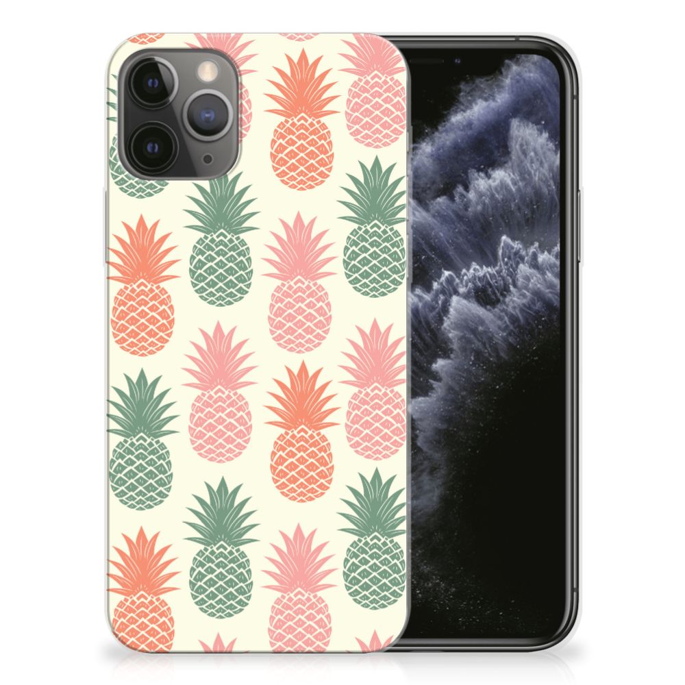 Apple iPhone 11 Pro Siliconen Case Ananas