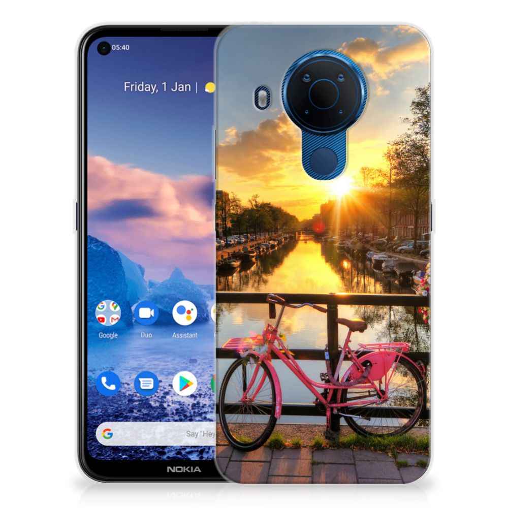 Nokia 5.4 Siliconen Back Cover Amsterdamse Grachten