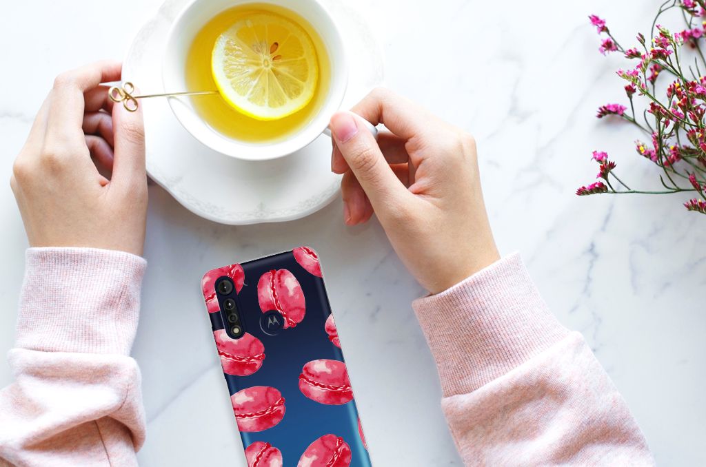 Motorola Moto G8 Power Lite Siliconen Case Pink Macarons B2C Telecom