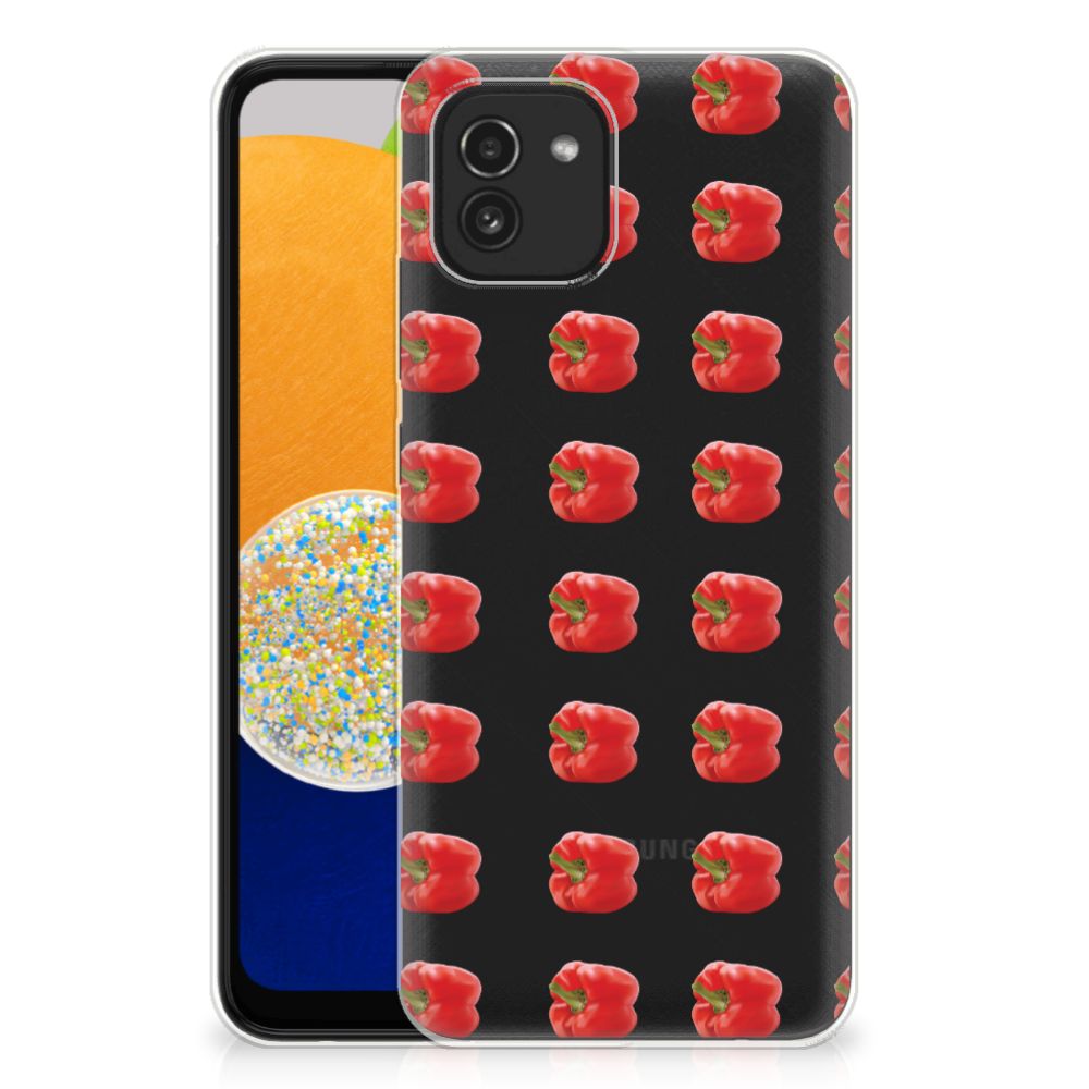 Samsung Galaxy A03 Siliconen Case Paprika Red B2C Telecom
