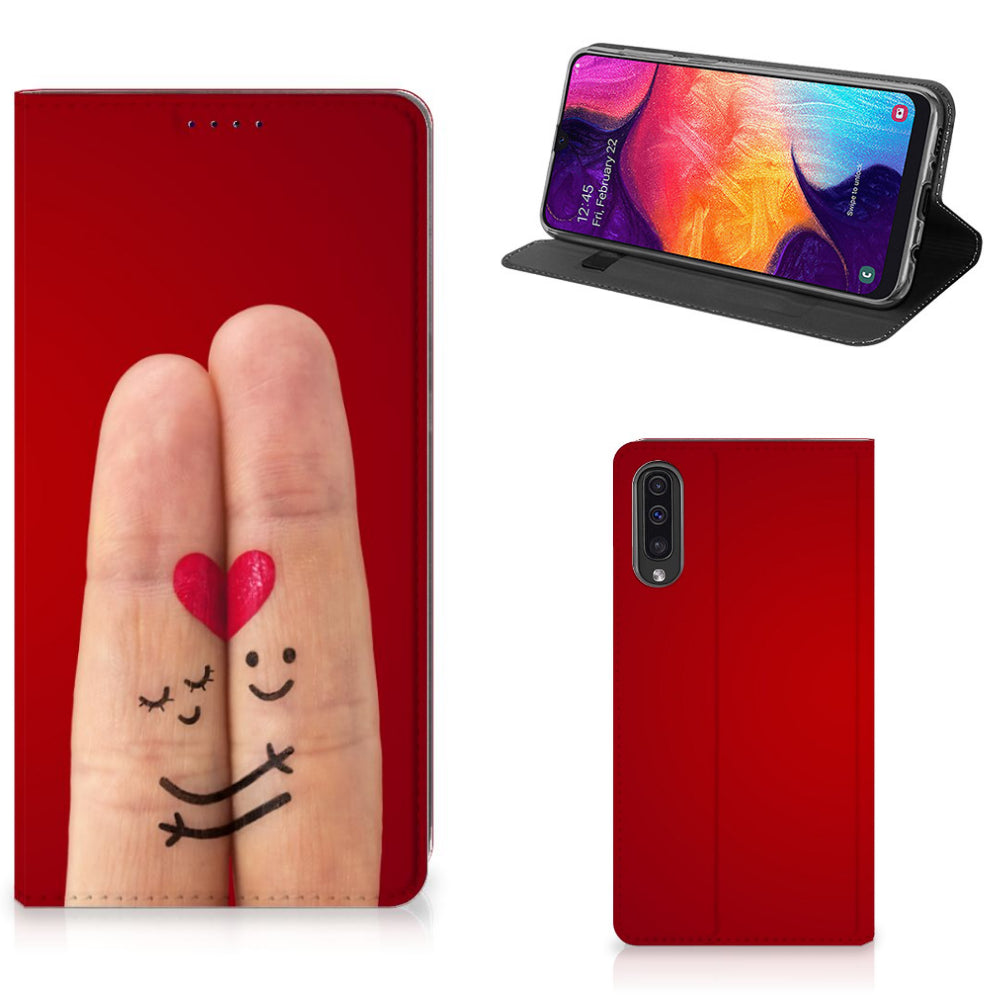 Samsung Galaxy A50 Hippe Standcase Liefde - Origineel Romantisch Cadeau