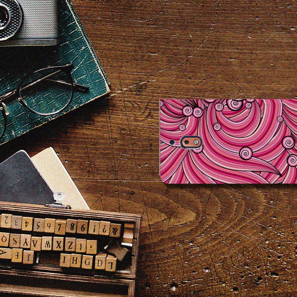 Nokia 2.1 2018 Bookcase Swirl Pink
