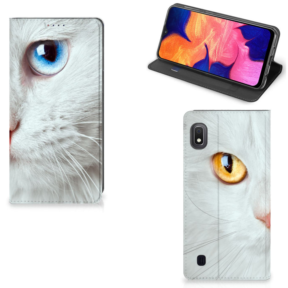 Samsung Galaxy A10 Hoesje maken Witte Kat