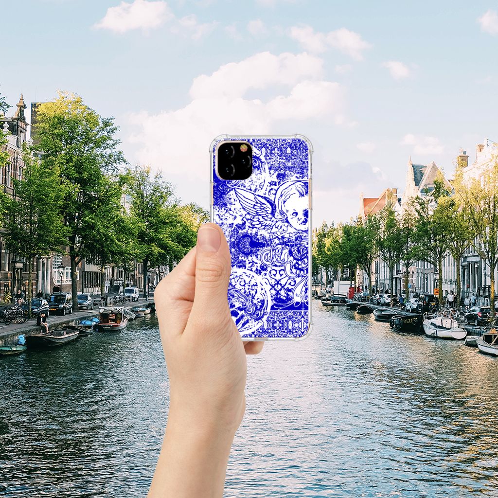 Extreme Case Apple iPhone 11 Pro Max Angel Skull Blauw