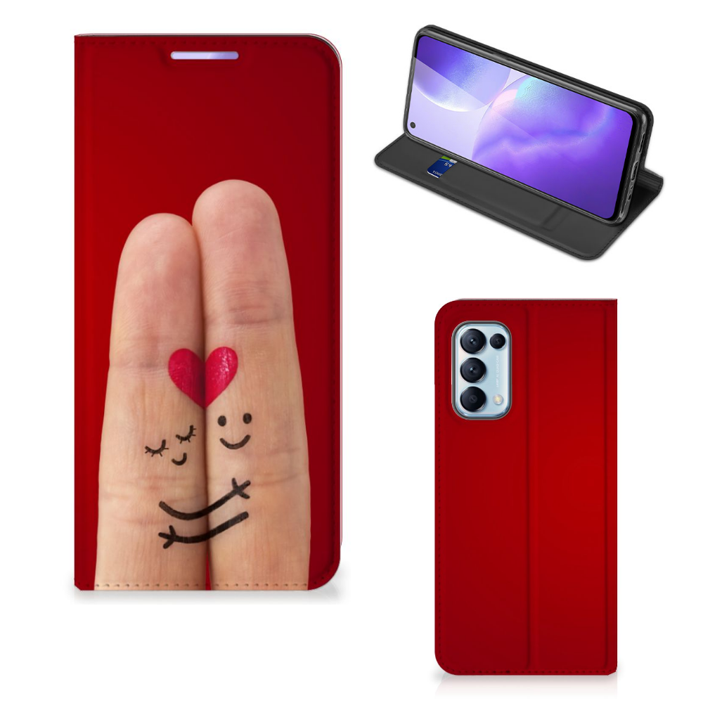 OPPO Find X3 Lite Hippe Standcase Liefde - Origineel Romantisch Cadeau - B2C Telecom