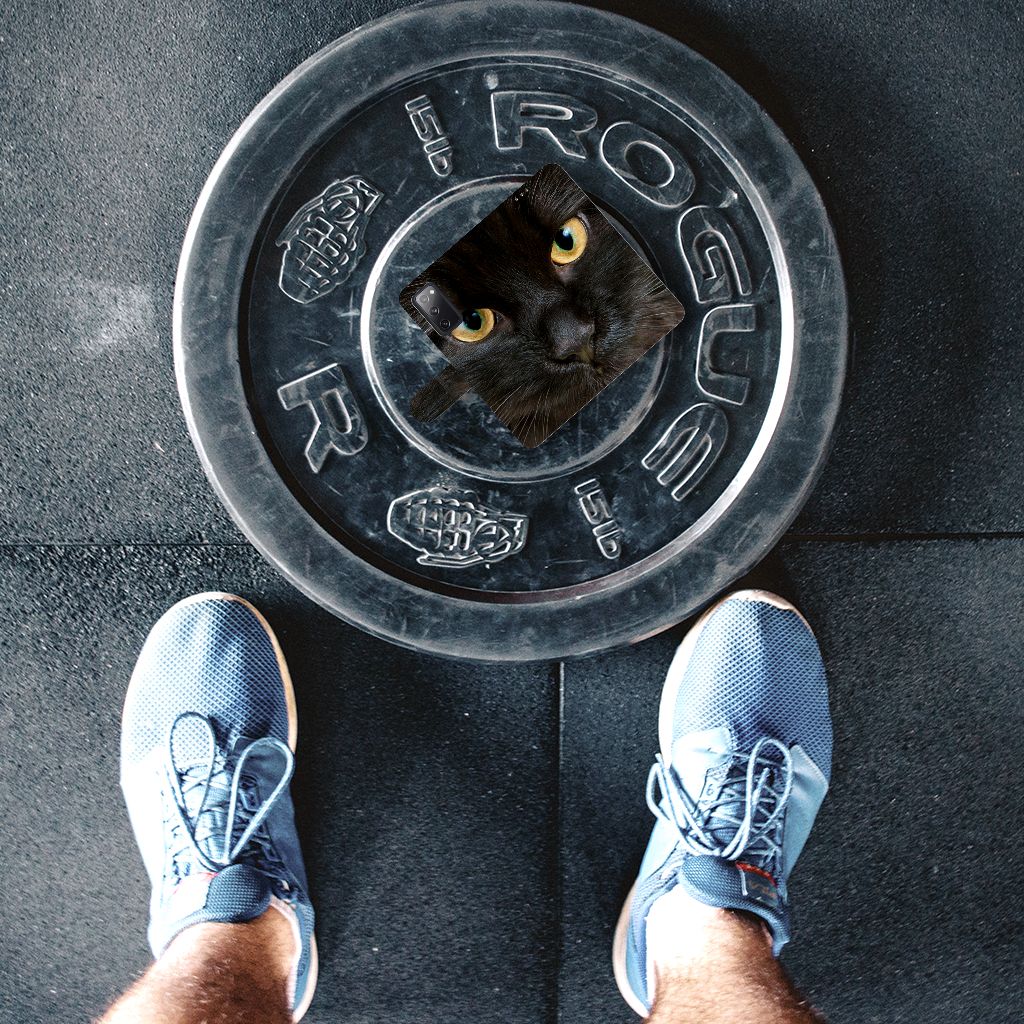 Samsung Galaxy S20 FE Telefoonhoesje met Pasjes Zwarte Kat