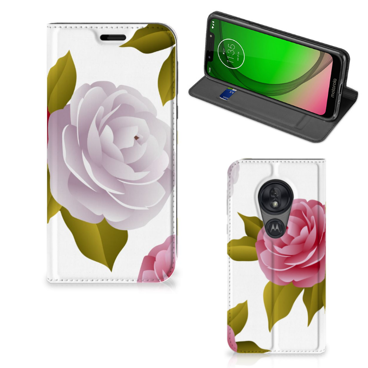 Motorola Moto G7 Play Smart Cover Roses - B2C Telecom