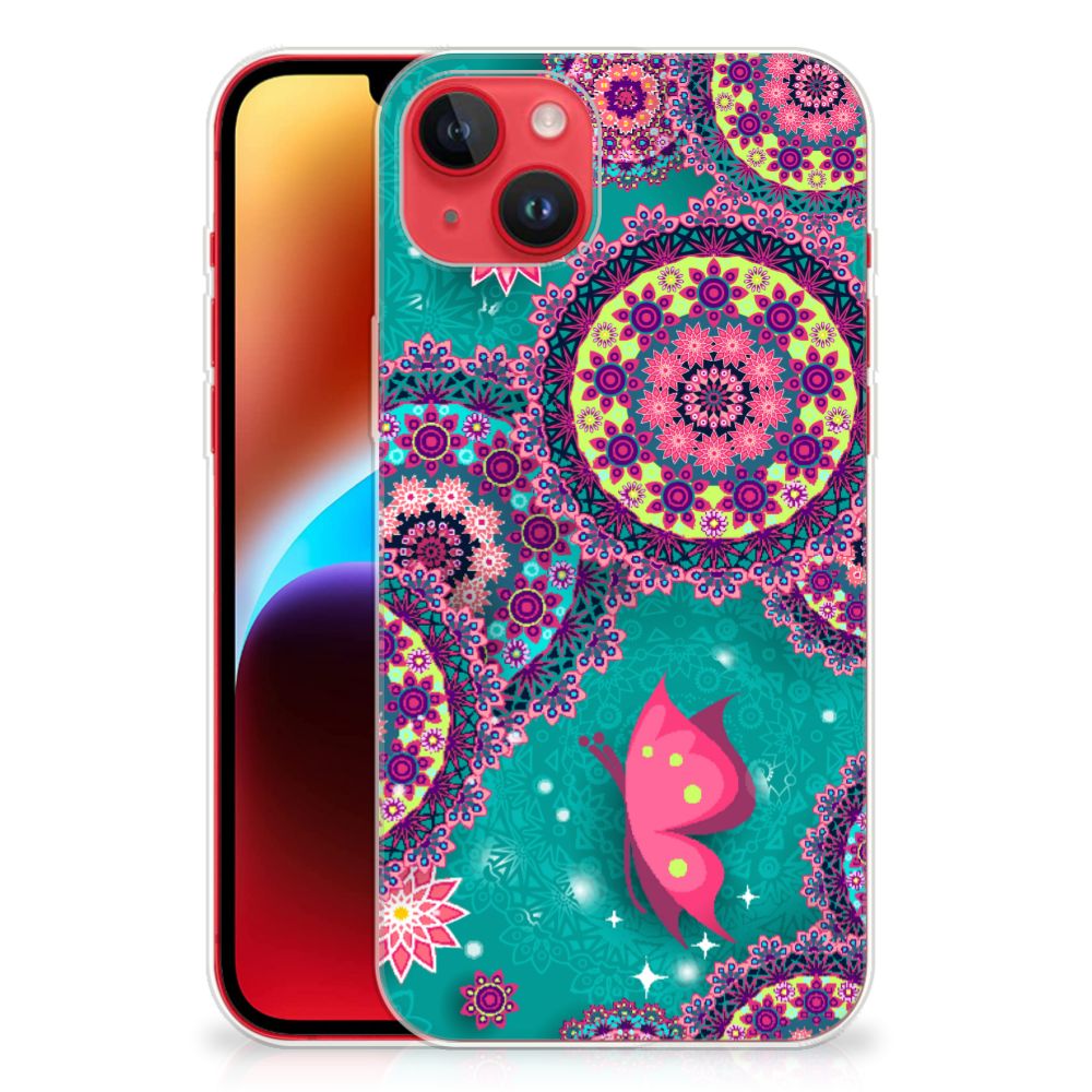 iPhone 14 Plus Hoesje maken Cirkels en Vlinders