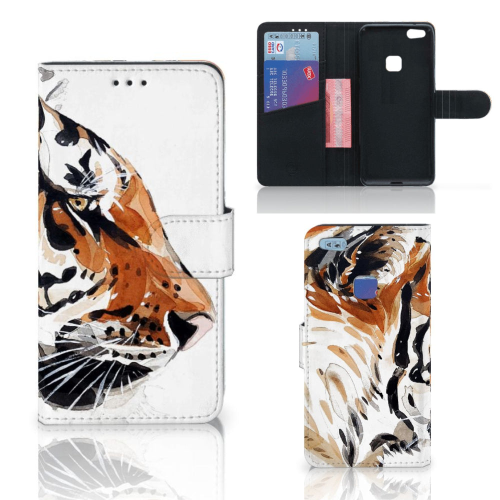 Hoesje Huawei P10 Lite Watercolor Tiger