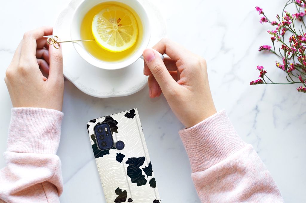 Motorola Moto G60s Hoesje maken Koeienvlekken - B2C Telecom
