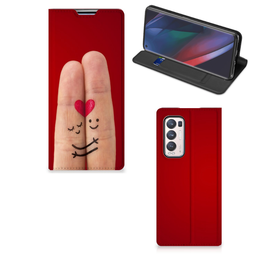 OPPO Find X3 Neo Hippe Standcase Liefde - Origineel Romantisch Cadeau - B2C Telecom