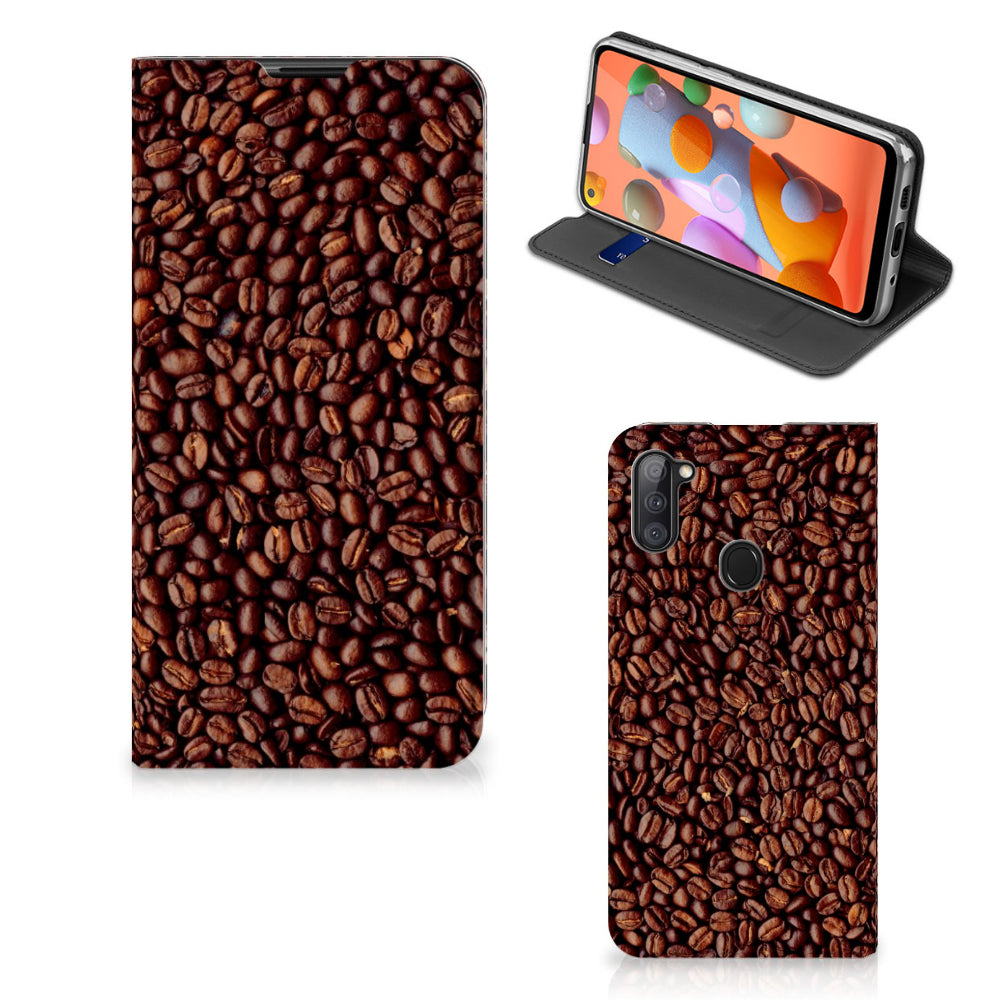 Samsung Galaxy M11 | A11 Flip Style Cover Koffiebonen